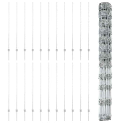 Fence with Post Silver
