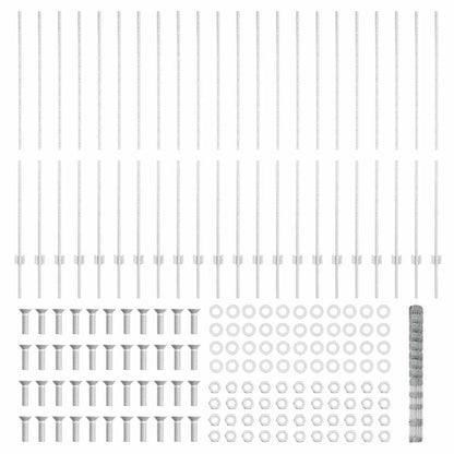 Wild Fence with Posts 50 x 1.5 m (W x H)