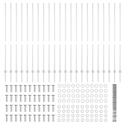 Wild Fence with Posts 50 x 1.5 m (W x H)