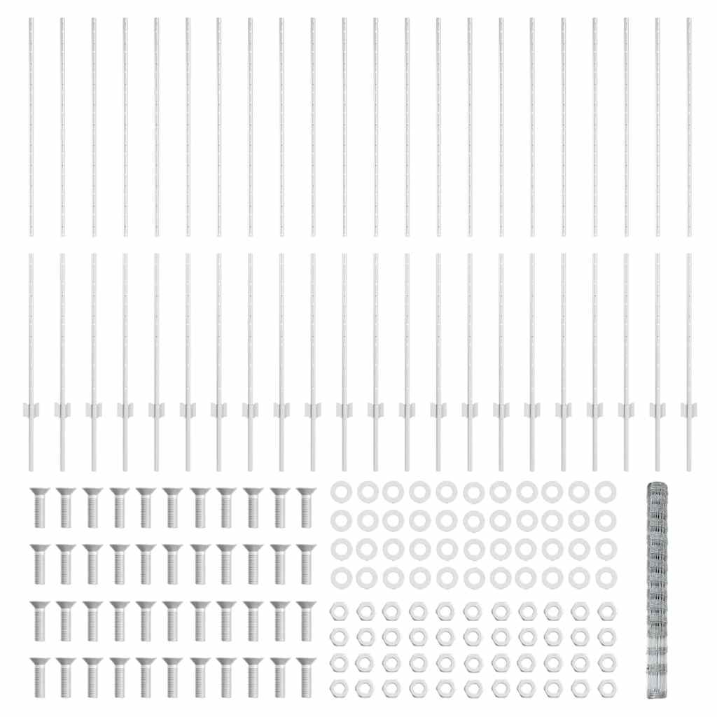 Wild Fence with Posts 50 x 1.6 m (W x H)