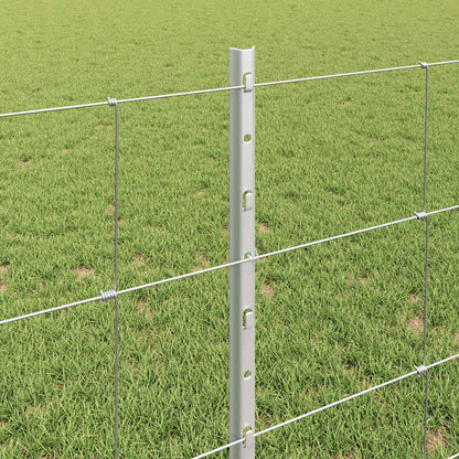 Fence with Post Silver