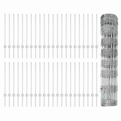Fence with Post Silver