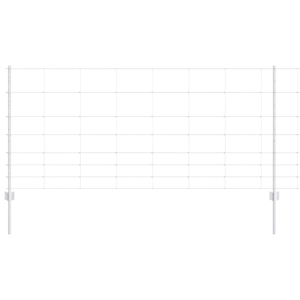 Wild Fence with Posts 100 x 1 m (W x H)