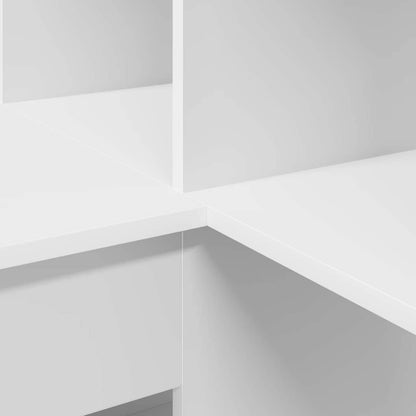 Corner Desk White 101.5 x 149.5 x 149.5 cm Engineered Wood