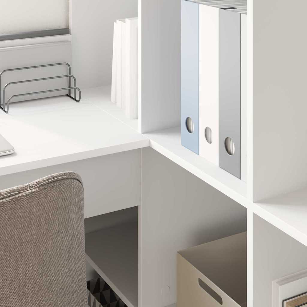 Corner Desk White 101.5 x 149.5 x 149.5 cm Engineered Wood