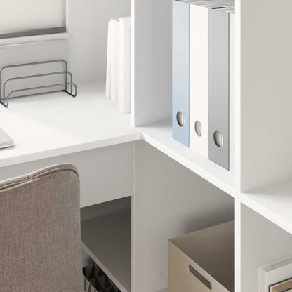 Corner Desk White 101.5 x 149.5 x 149.5 cm Engineered Wood