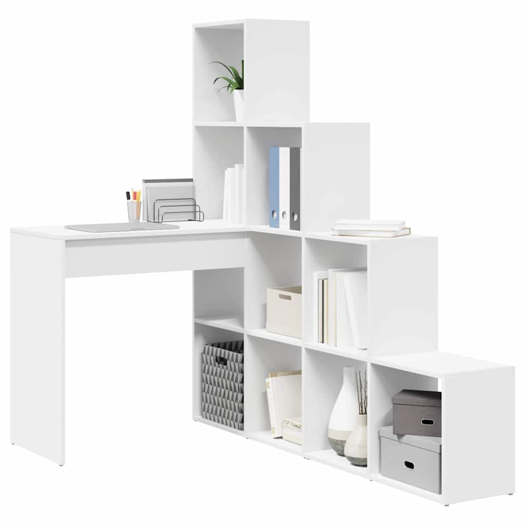 Corner Desk White 101.5 x 149.5 x 149.5 cm Engineered Wood