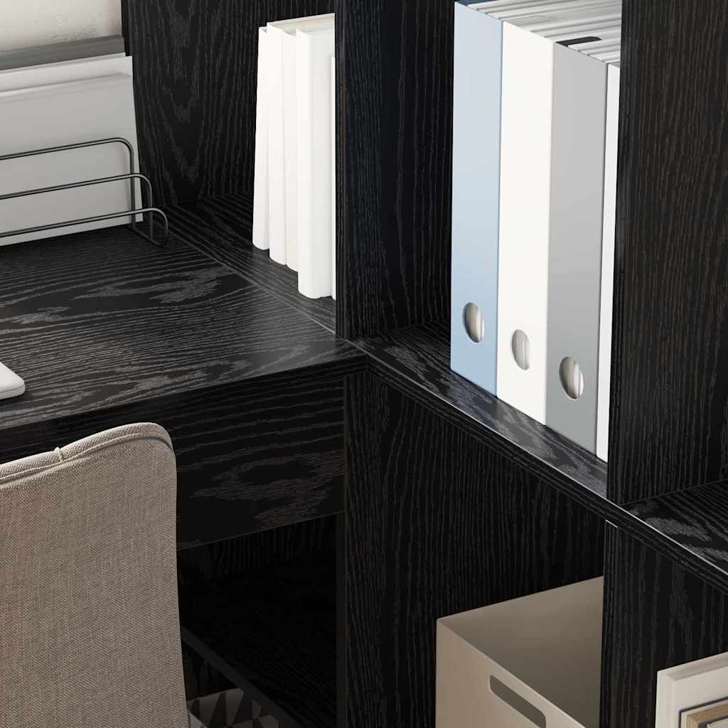 Corner Desk Black Oak 101.5 x 149.5 x 149.5 cm Engineered Wood