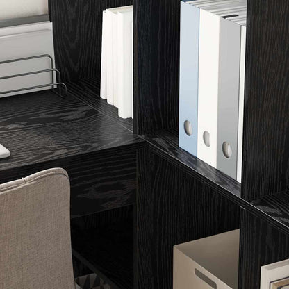 Corner Desk Black Oak 101.5 x 149.5 x 149.5 cm Engineered Wood