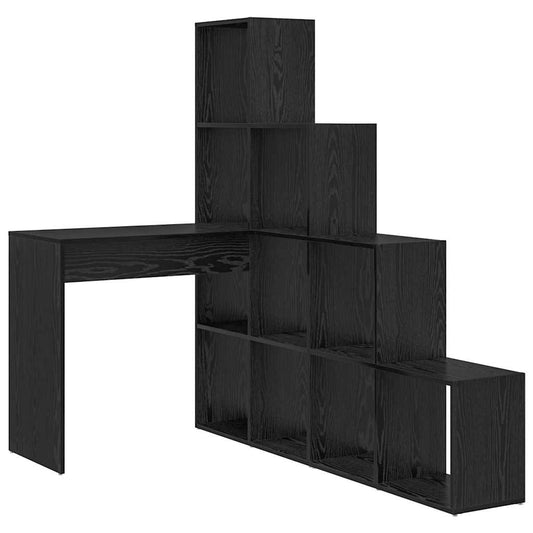 Corner Desk Black Oak 101.5 x 149.5 x 149.5 cm Engineered Wood