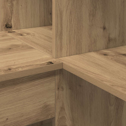 Corner Desk with Shelf Artisan Oak 101.5 x 149.5 x 149.5 cm