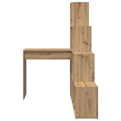 Corner Desk with Shelf Artisan Oak 101.5 x 149.5 x 149.5 cm