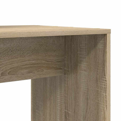 Desk with Shelf Sonoma Oak 138.5 x 55 x 143 cm Engineered Wood