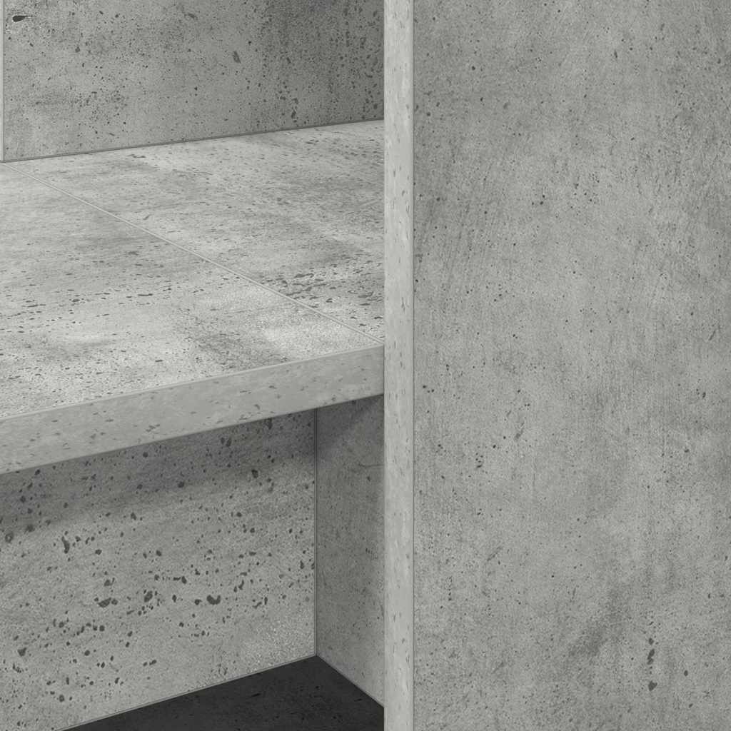 Desk Concrete Grey Engineered Wood 122 x 67 x 145 cm