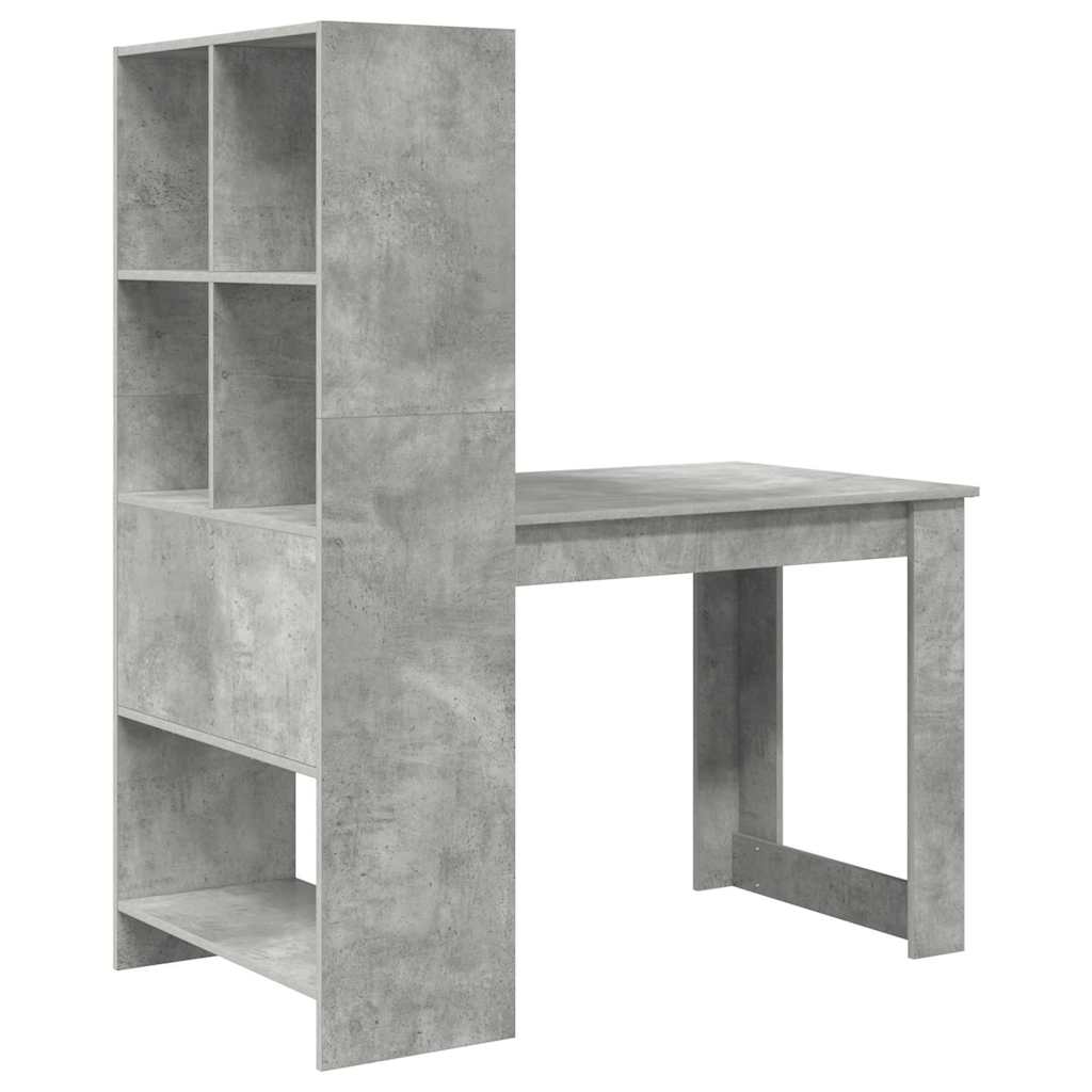 Desk Concrete Grey Engineered Wood 122 x 67 x 145 cm