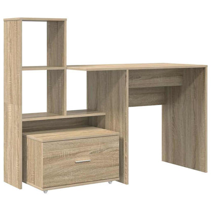 Desk Sonoma Oak 131.5 x 50 x 106.5 cm Engineered Wood