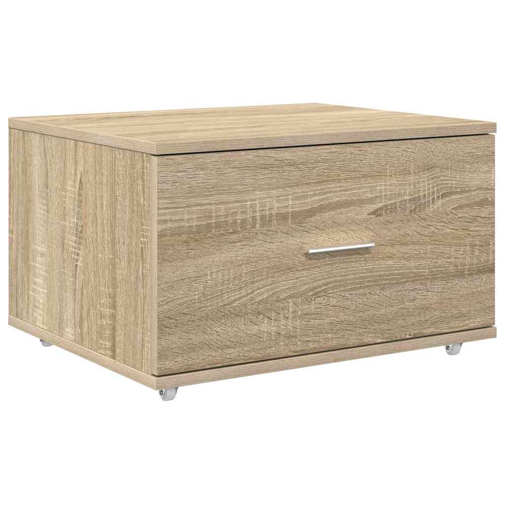 Desk Sonoma Oak 131.5 x 50 x 106.5 cm Engineered Wood