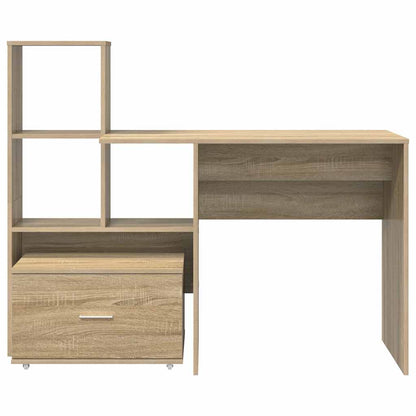 Desk Sonoma Oak 131.5 x 50 x 106.5 cm Engineered Wood