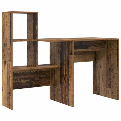 Desk with Drawer Old Wood 131.5 x 50 x 106.5 cm Engineered Wood