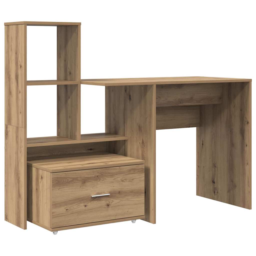 Desk Artisan Oak 131.5 x 50 x 106.5 cm Engineered Wood