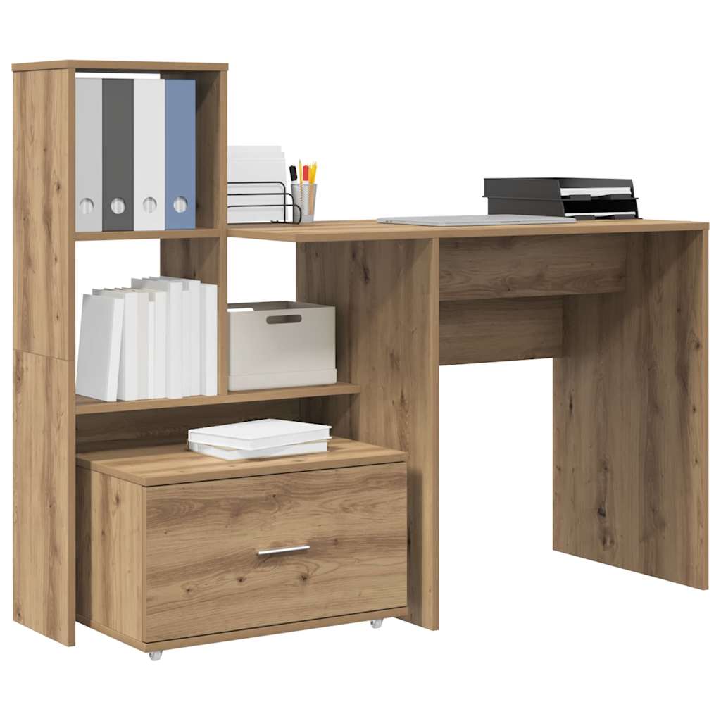 Desk Artisan Oak 131.5 x 50 x 106.5 cm Engineered Wood