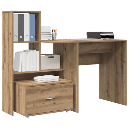 Desk Artisan Oak 131.5 x 50 x 106.5 cm Engineered Wood