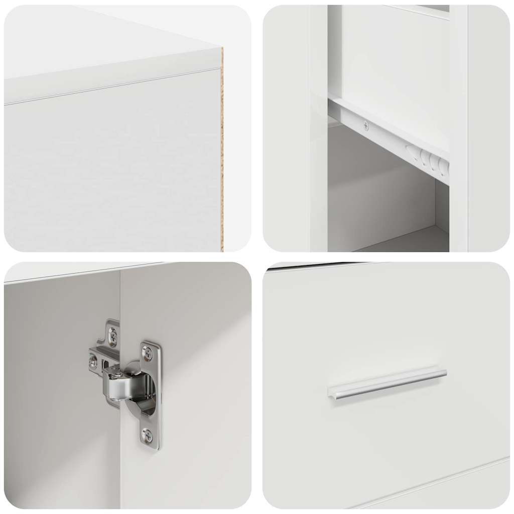 Corner Desk with Drawer White 102 x 88 x 75 cm