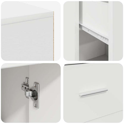 Corner Desk with Drawer White 102 x 88 x 75 cm