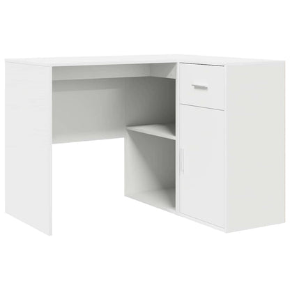 Corner Desk with Drawer White 102 x 88 x 75 cm