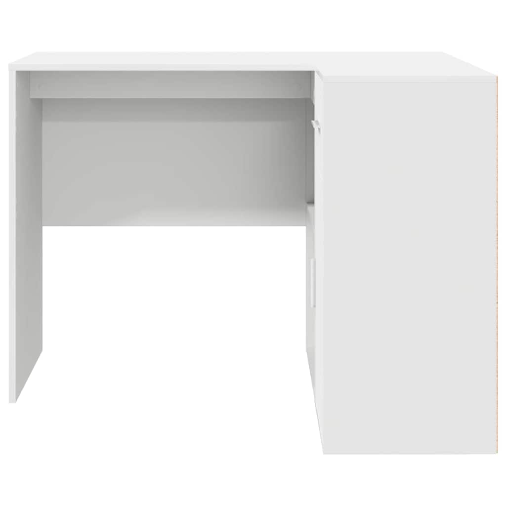 Corner Desk with Drawer White 102 x 88 x 75 cm