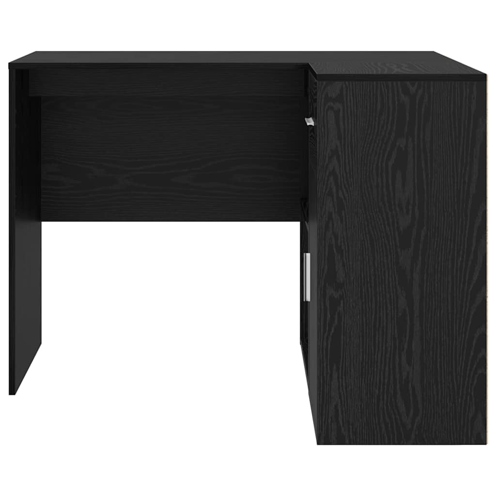 Corner Desk with Drawer Black Oak 102 x 88 x 75 cm