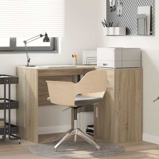 Corner Desk with Drawer Sonoma Oak 102 x 88 x 75 cm