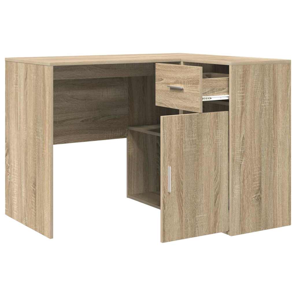 Corner Desk with Drawer Sonoma Oak 102 x 88 x 75 cm