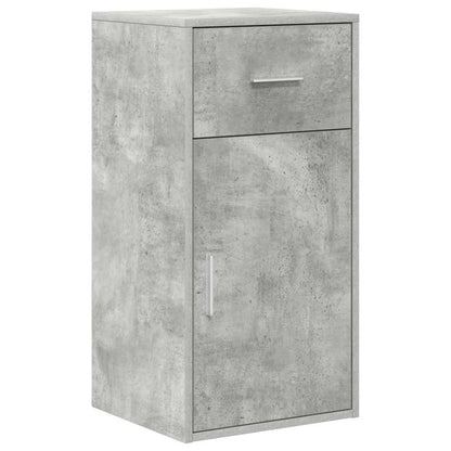 Corner Desk with Drawer Concrete Grey 102 x 88 x 75 cm