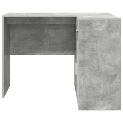 Corner Desk with Drawer Concrete Grey 102 x 88 x 75 cm