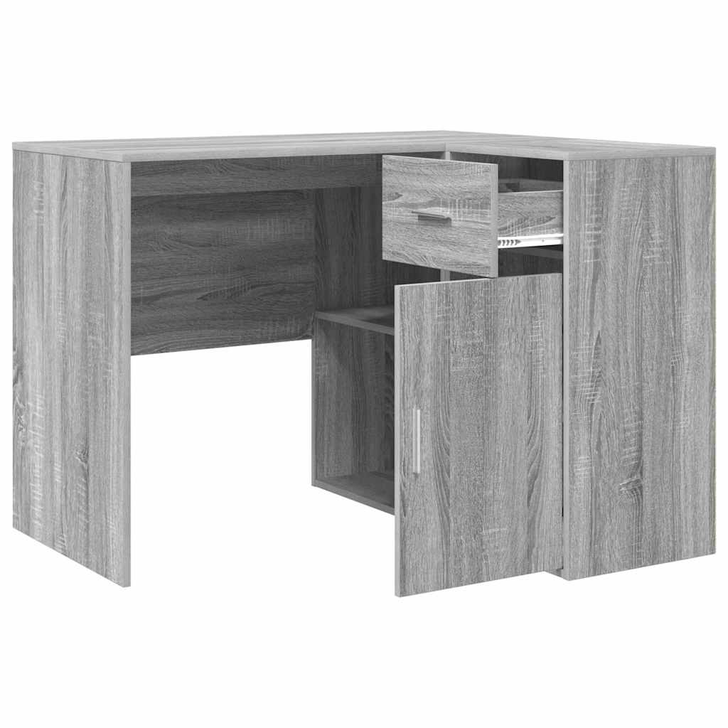 Corner Desk with Drawer Grey Sonoma 102 x 88 x 75 cm