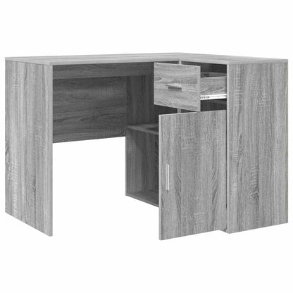 Corner Desk with Drawer Grey Sonoma 102 x 88 x 75 cm