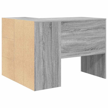 Corner Desk with Drawer Grey Sonoma 102 x 88 x 75 cm