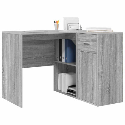 Corner Desk with Drawer Grey Sonoma 102 x 88 x 75 cm