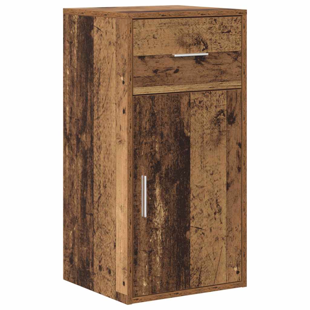 Corner Desk with Drawer Old Wood 102 x 88 x 75 cm