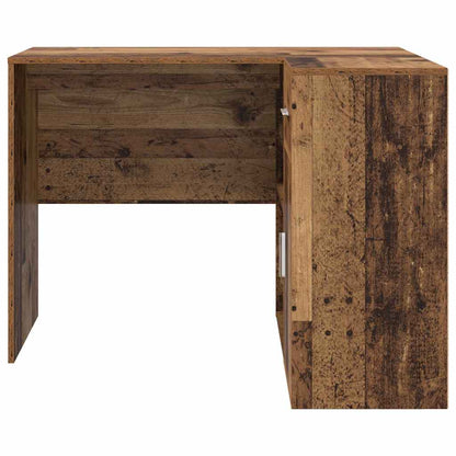 Corner Desk with Drawer Old Wood 102 x 88 x 75 cm