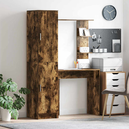 Desk 2 pcs Smoked Oak