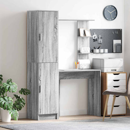Desk 2 pcs Grey Sonoma