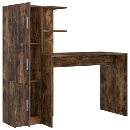 Desk 2 pcs Smoked Oak