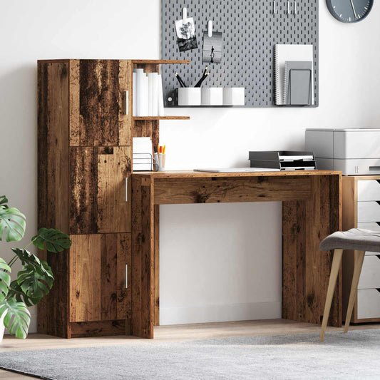 Desk Old Wood 133.5 x 50 x 124 cm 2 pcs