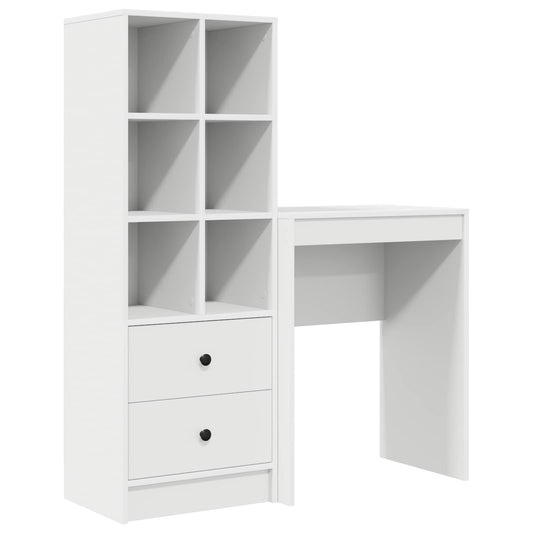 Desk White 105.5 x 34 x 127 cm 2 pcs