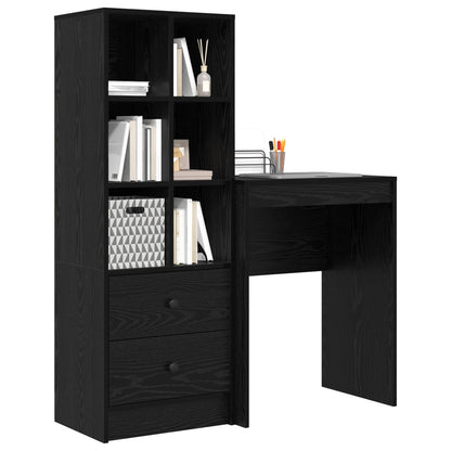 Desk Black Oak 105.5 x 34 x 127 cm 2 pcs