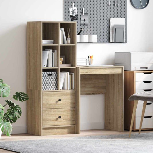 Desk Sonoma Oak 105.5 x 34 x 127 cm 2 pcs