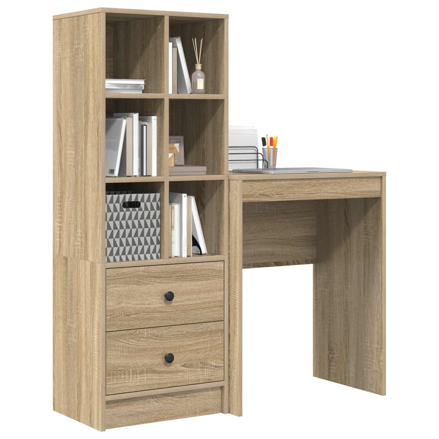 Desk Sonoma Oak 105.5 x 34 x 127 cm 2 pcs