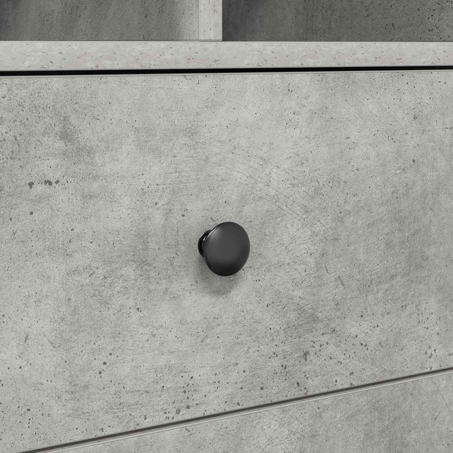 Desk with Drawer with Shelf with Storage 2 pcs Concrete Grey